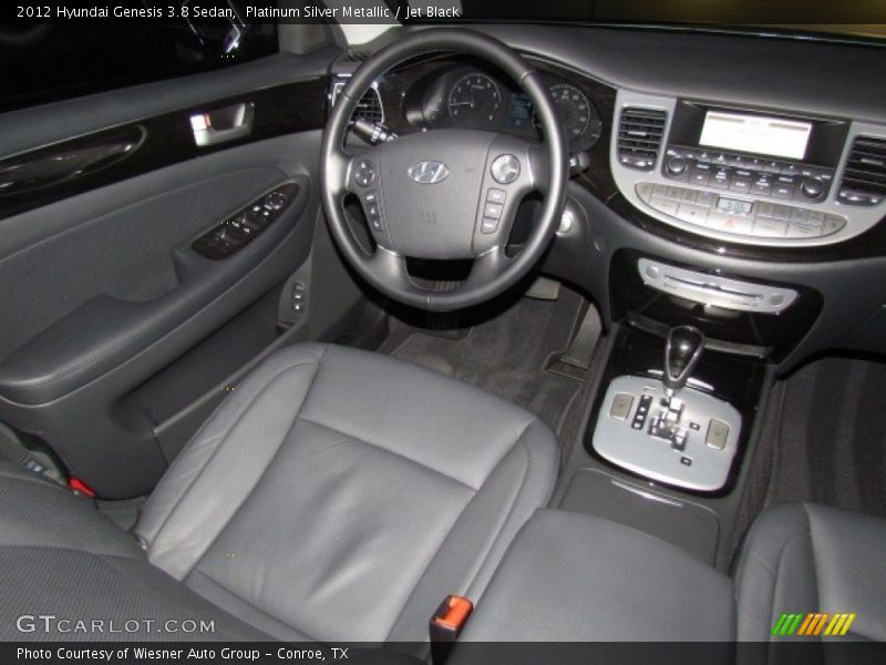 Platinum Silver Metallic / Jet Black 2012 Hyundai Genesis 3.8 Sedan