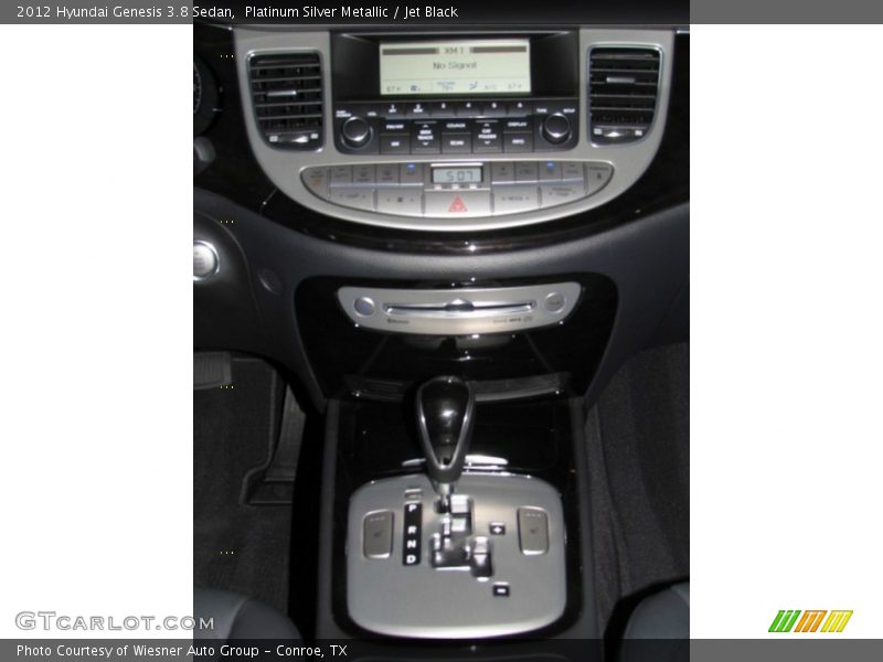Platinum Silver Metallic / Jet Black 2012 Hyundai Genesis 3.8 Sedan