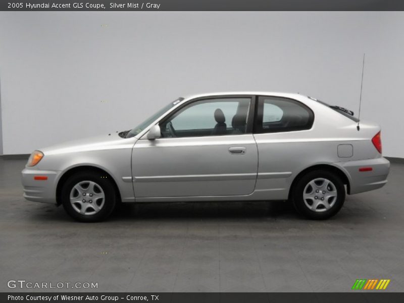 Silver Mist / Gray 2005 Hyundai Accent GLS Coupe