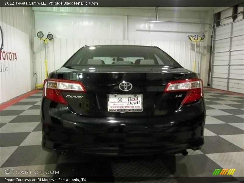 Attitude Black Metallic / Ash 2012 Toyota Camry LE