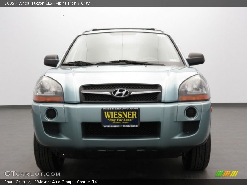 Alpine Frost / Gray 2009 Hyundai Tucson GLS