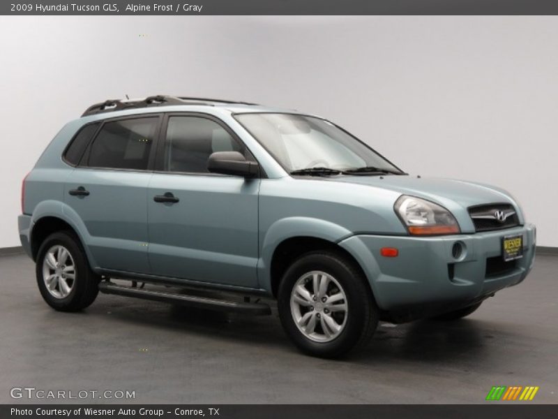 Alpine Frost / Gray 2009 Hyundai Tucson GLS