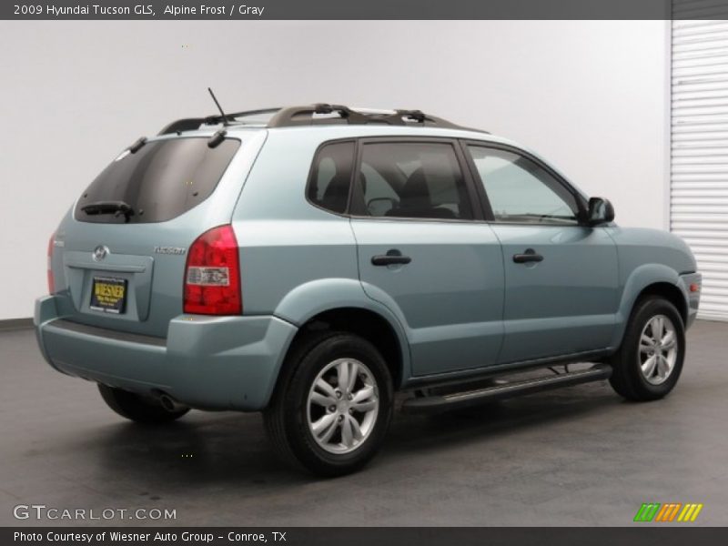 Alpine Frost / Gray 2009 Hyundai Tucson GLS