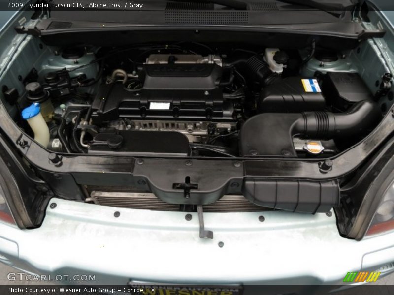 Alpine Frost / Gray 2009 Hyundai Tucson GLS