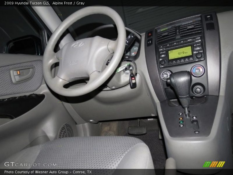 Alpine Frost / Gray 2009 Hyundai Tucson GLS