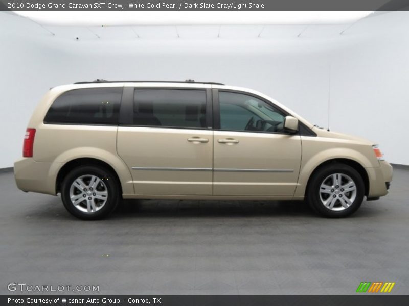  2010 Grand Caravan SXT Crew White Gold Pearl