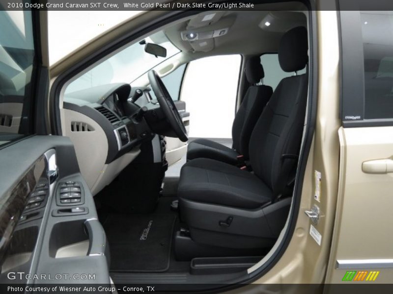 White Gold Pearl / Dark Slate Gray/Light Shale 2010 Dodge Grand Caravan SXT Crew