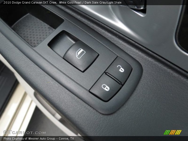 White Gold Pearl / Dark Slate Gray/Light Shale 2010 Dodge Grand Caravan SXT Crew