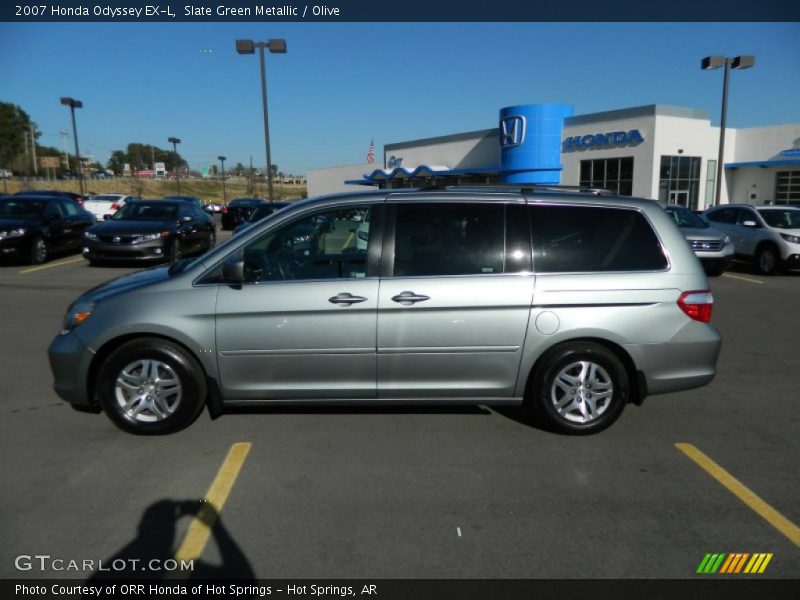 Slate Green Metallic / Olive 2007 Honda Odyssey EX-L