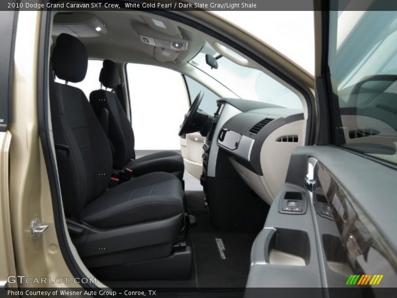 White Gold Pearl / Dark Slate Gray/Light Shale 2010 Dodge Grand Caravan SXT Crew