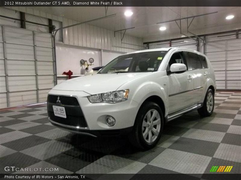 Diamond White Pearl / Black 2012 Mitsubishi Outlander GT S AWD