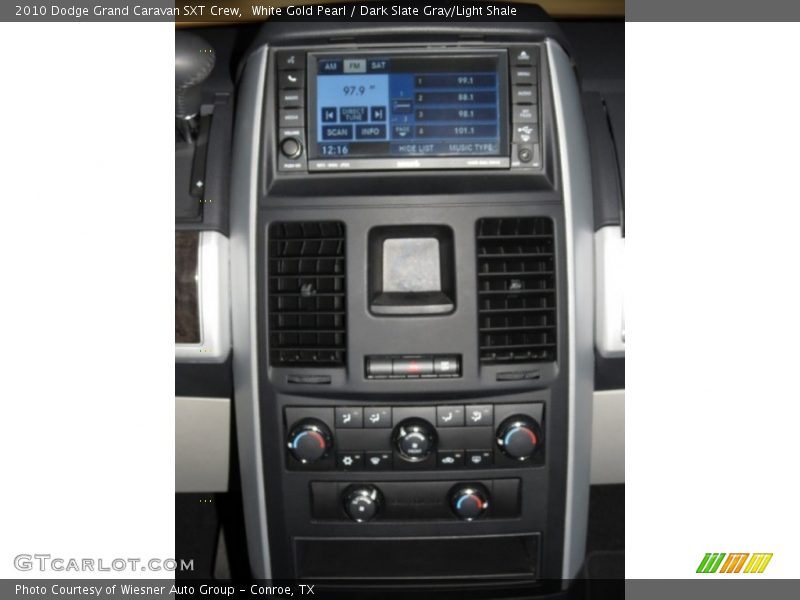 White Gold Pearl / Dark Slate Gray/Light Shale 2010 Dodge Grand Caravan SXT Crew