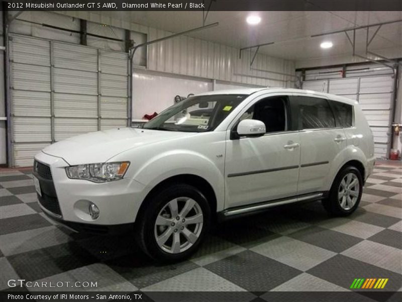 Diamond White Pearl / Black 2012 Mitsubishi Outlander GT S AWD
