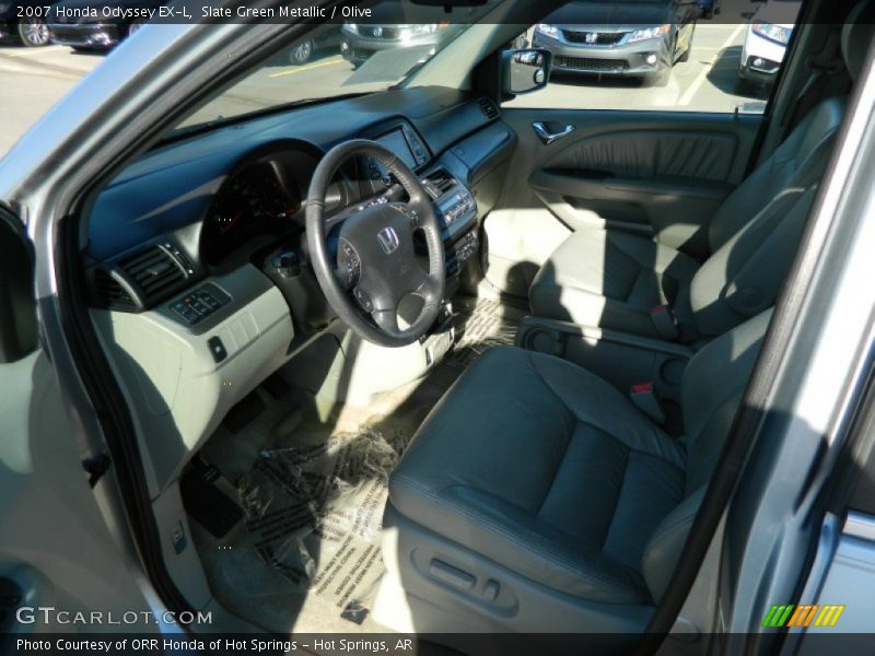 Slate Green Metallic / Olive 2007 Honda Odyssey EX-L