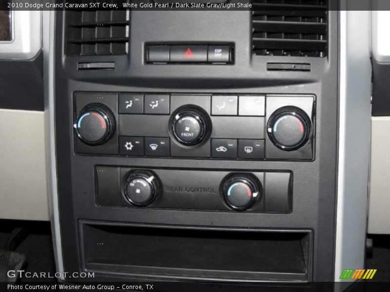 White Gold Pearl / Dark Slate Gray/Light Shale 2010 Dodge Grand Caravan SXT Crew