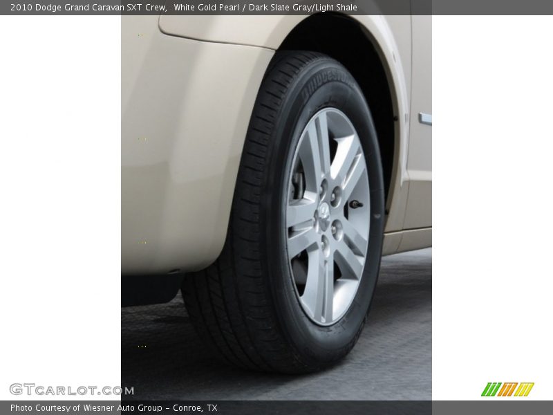 White Gold Pearl / Dark Slate Gray/Light Shale 2010 Dodge Grand Caravan SXT Crew