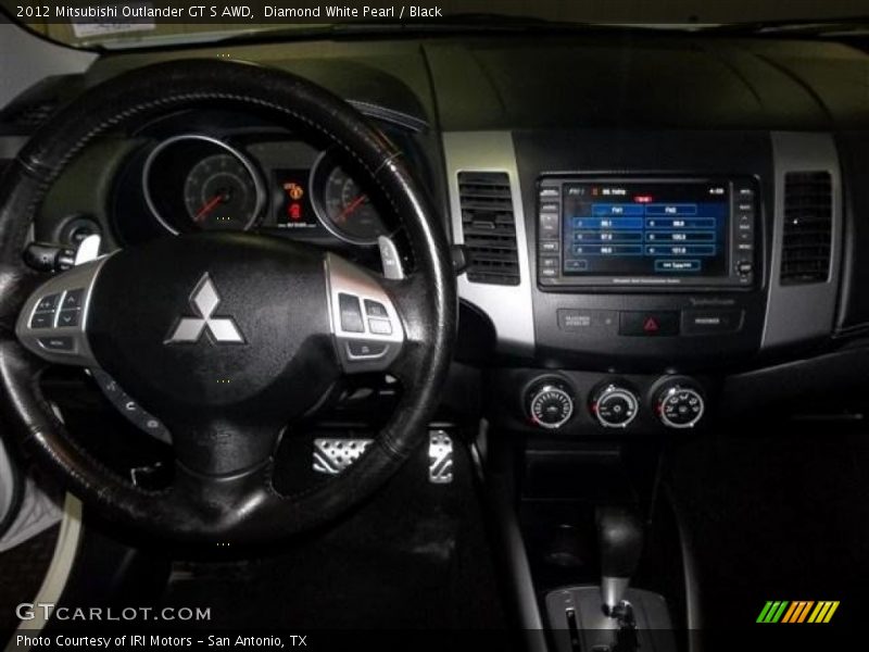 Diamond White Pearl / Black 2012 Mitsubishi Outlander GT S AWD