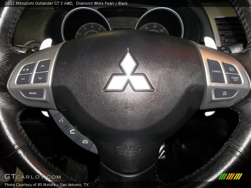 Diamond White Pearl / Black 2012 Mitsubishi Outlander GT S AWD