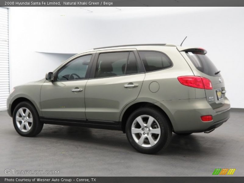 Natural Khaki Green / Beige 2008 Hyundai Santa Fe Limited