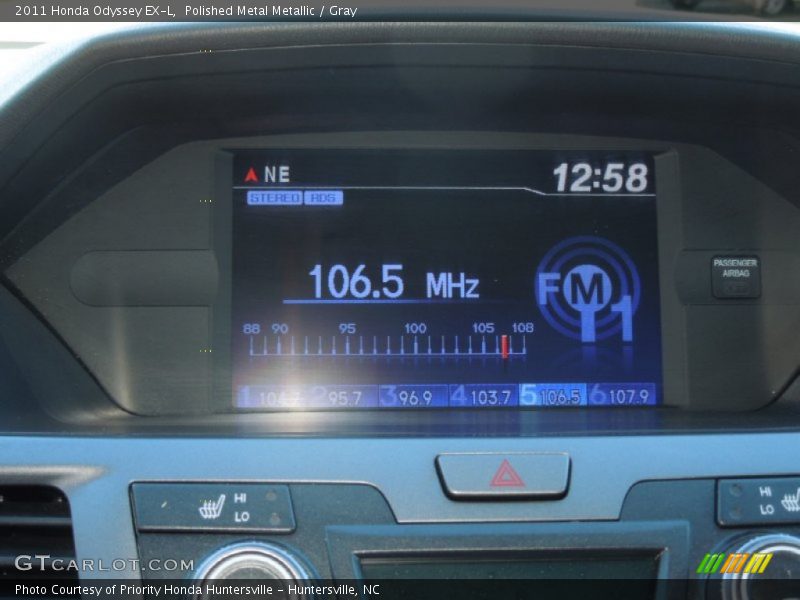 Polished Metal Metallic / Gray 2011 Honda Odyssey EX-L