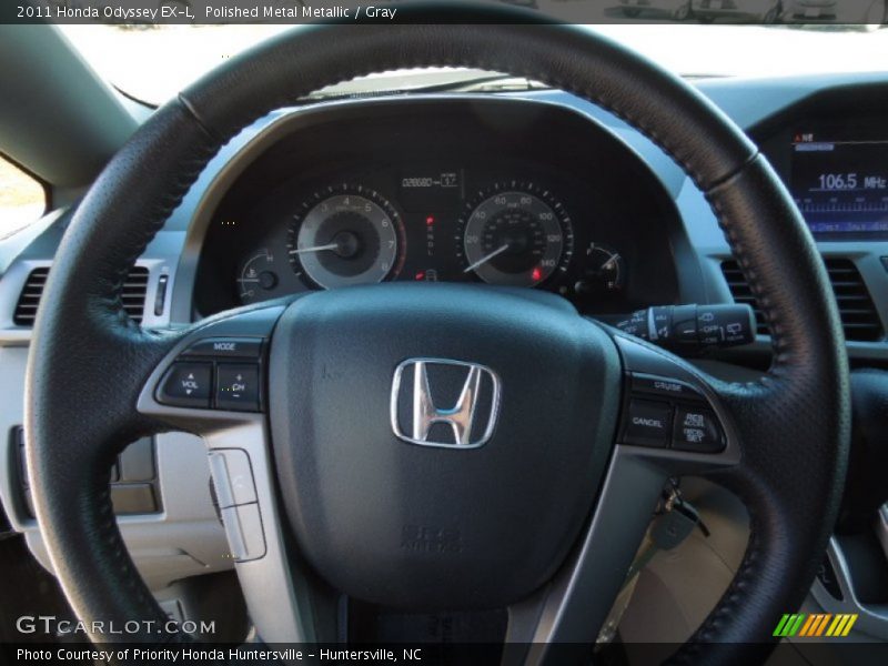 Polished Metal Metallic / Gray 2011 Honda Odyssey EX-L