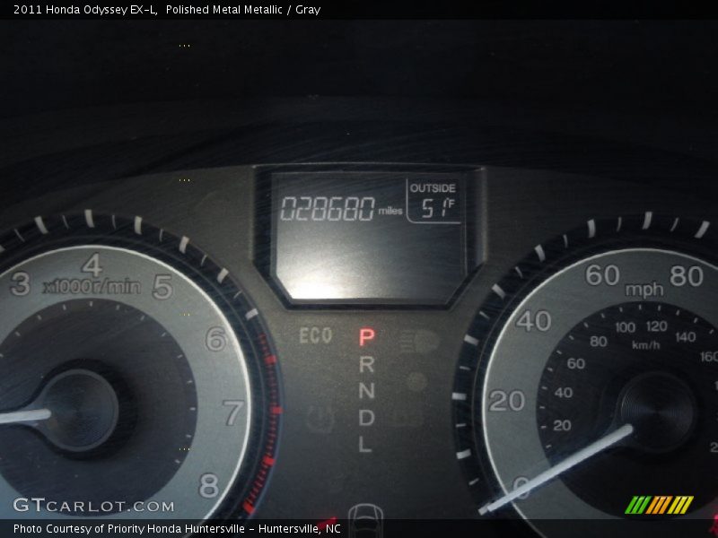 Polished Metal Metallic / Gray 2011 Honda Odyssey EX-L
