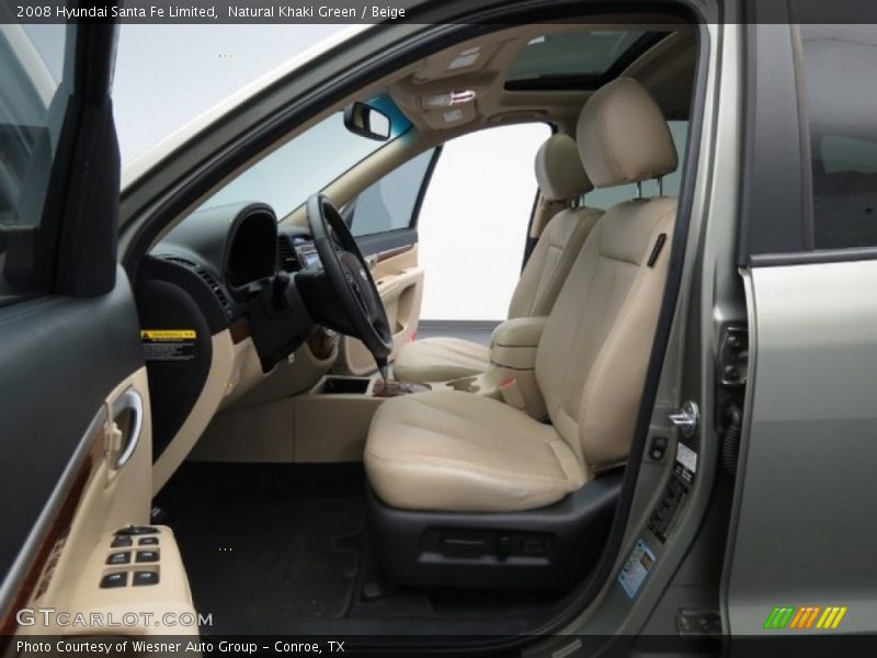 Natural Khaki Green / Beige 2008 Hyundai Santa Fe Limited