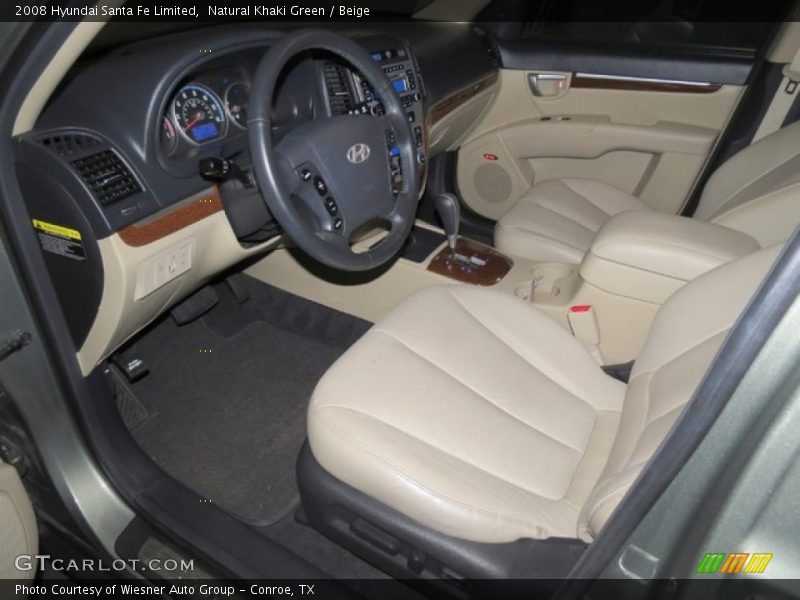 Natural Khaki Green / Beige 2008 Hyundai Santa Fe Limited