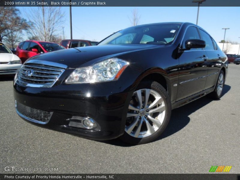 Black Obsidian / Graphite Black 2009 Infiniti M 35 Sedan