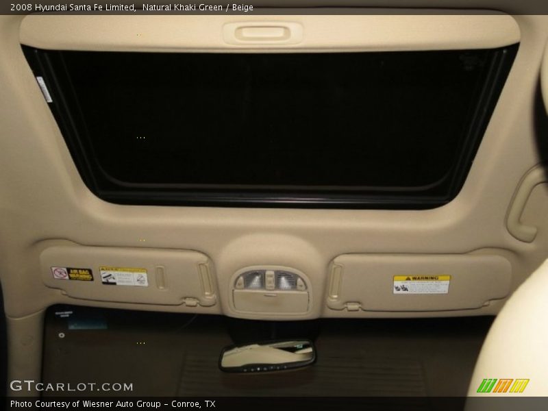 Natural Khaki Green / Beige 2008 Hyundai Santa Fe Limited