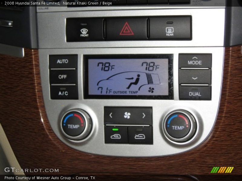 Natural Khaki Green / Beige 2008 Hyundai Santa Fe Limited