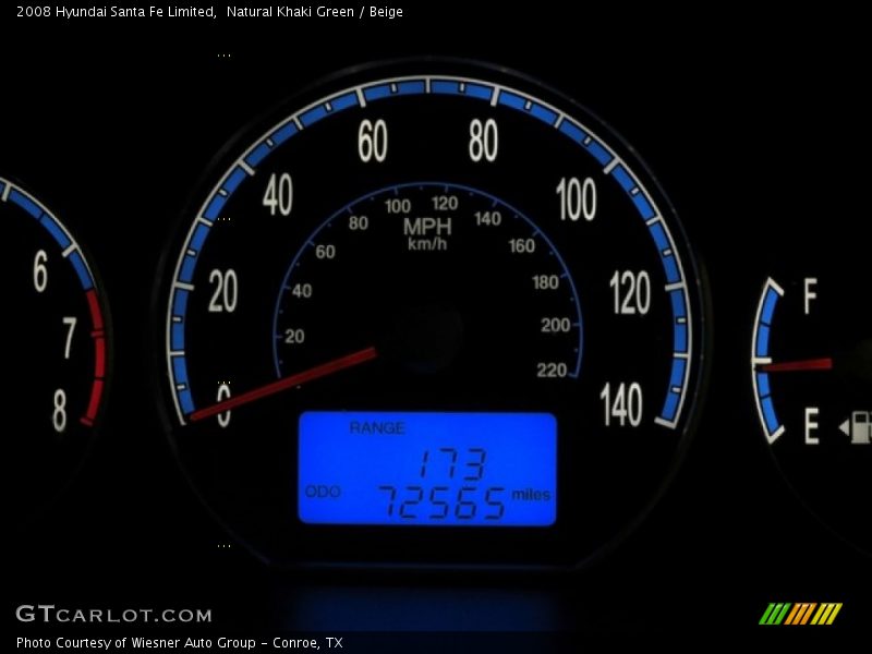 Natural Khaki Green / Beige 2008 Hyundai Santa Fe Limited