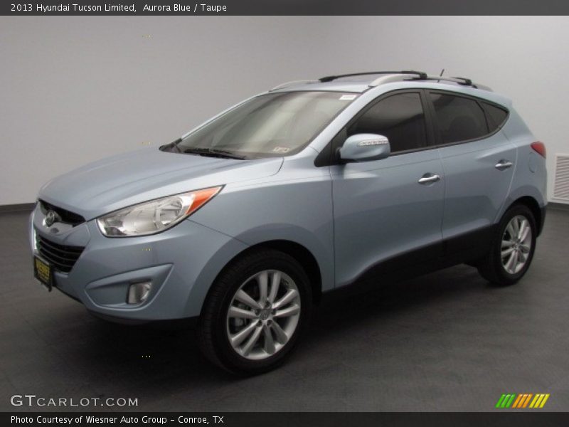 Aurora Blue / Taupe 2013 Hyundai Tucson Limited