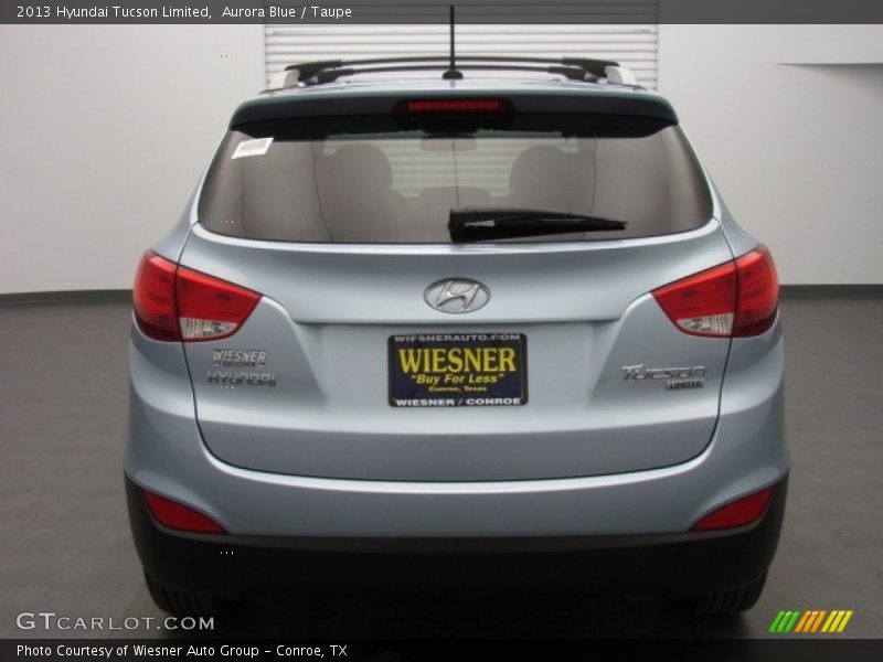 Aurora Blue / Taupe 2013 Hyundai Tucson Limited