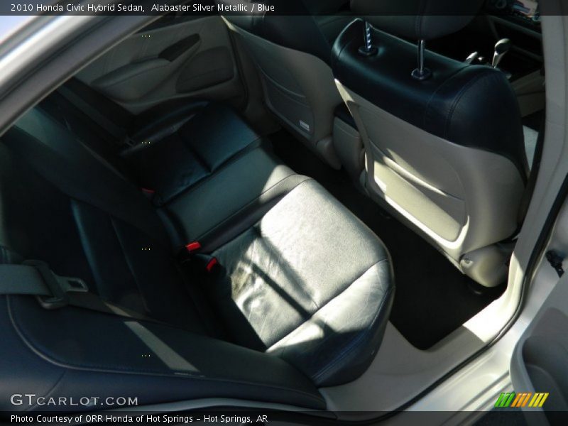 Alabaster Silver Metallic / Blue 2010 Honda Civic Hybrid Sedan