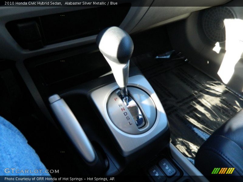 Alabaster Silver Metallic / Blue 2010 Honda Civic Hybrid Sedan