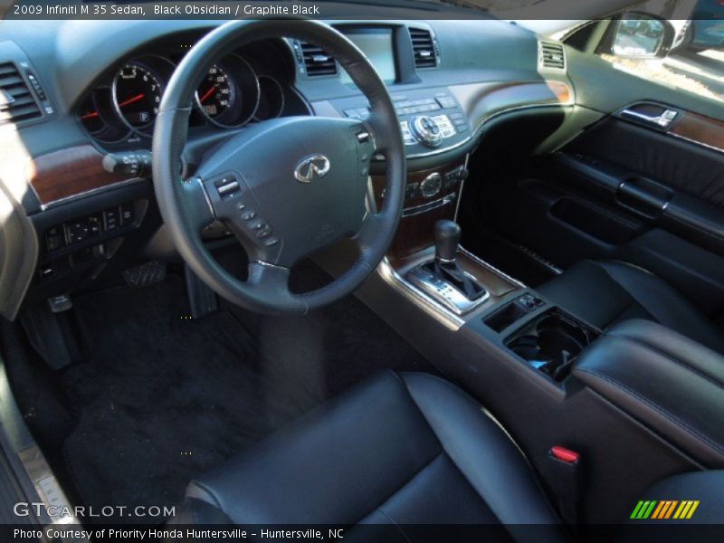 Black Obsidian / Graphite Black 2009 Infiniti M 35 Sedan