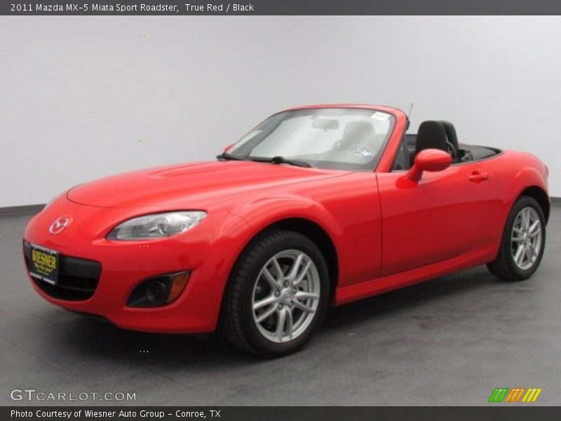 True Red / Black 2011 Mazda MX-5 Miata Sport Roadster