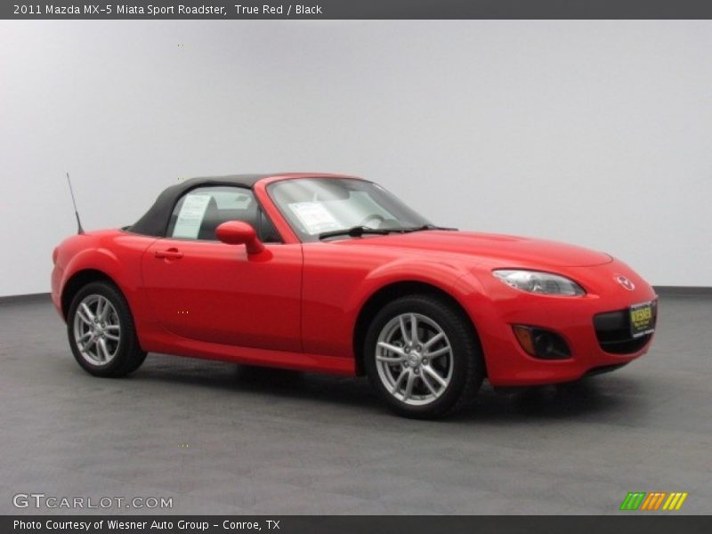 Front 3/4 View of 2011 MX-5 Miata Sport Roadster