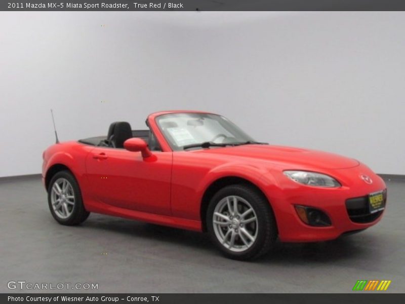 True Red / Black 2011 Mazda MX-5 Miata Sport Roadster
