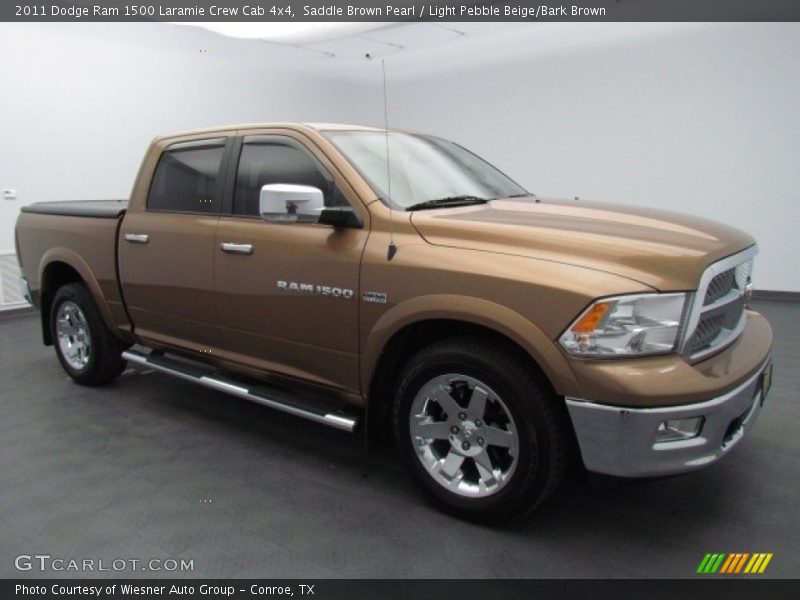 Saddle Brown Pearl / Light Pebble Beige/Bark Brown 2011 Dodge Ram 1500 Laramie Crew Cab 4x4