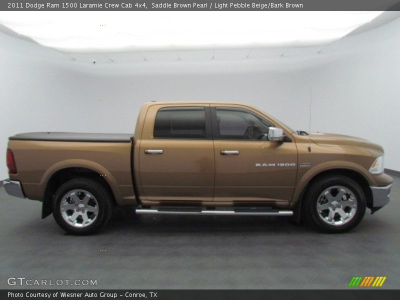 Saddle Brown Pearl / Light Pebble Beige/Bark Brown 2011 Dodge Ram 1500 Laramie Crew Cab 4x4