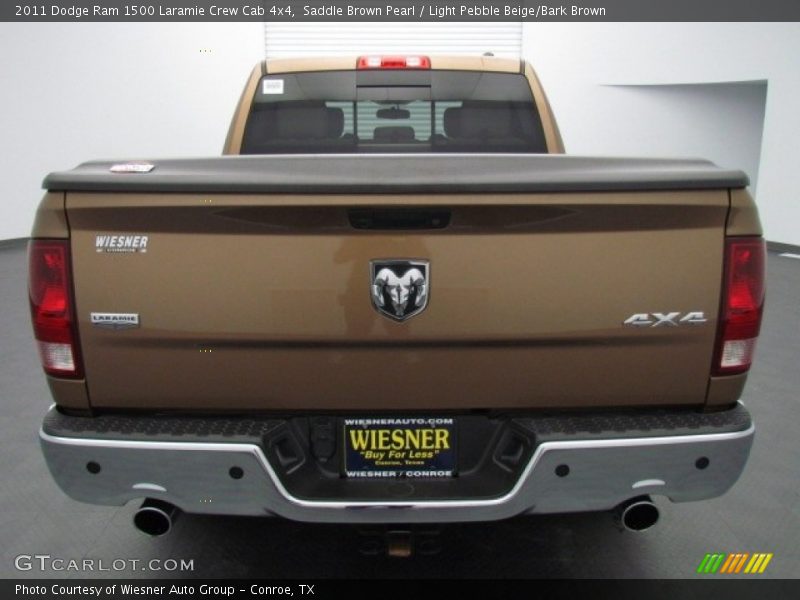 Saddle Brown Pearl / Light Pebble Beige/Bark Brown 2011 Dodge Ram 1500 Laramie Crew Cab 4x4