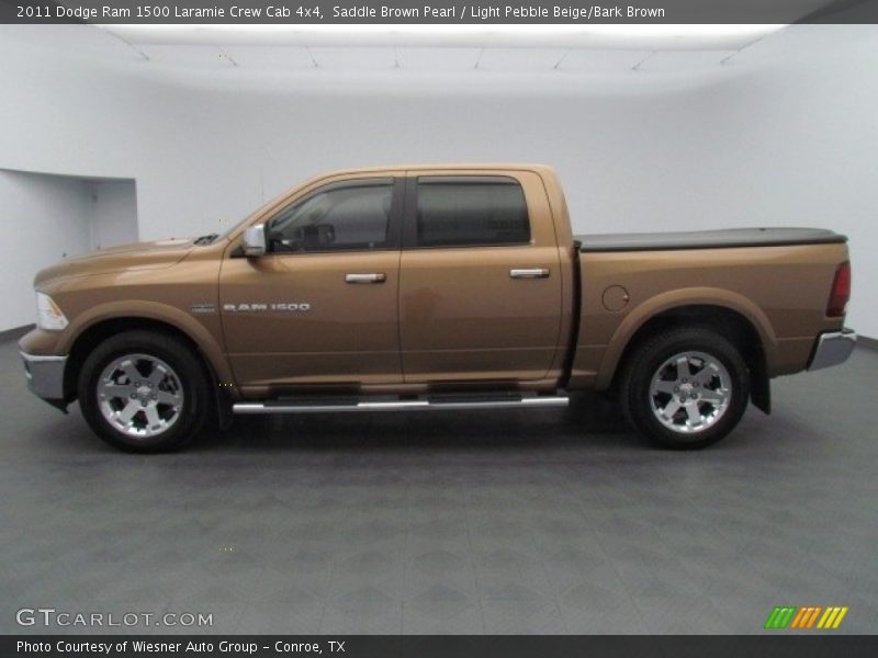 Saddle Brown Pearl / Light Pebble Beige/Bark Brown 2011 Dodge Ram 1500 Laramie Crew Cab 4x4