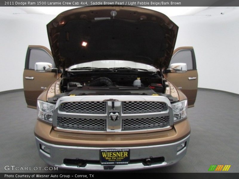 Saddle Brown Pearl / Light Pebble Beige/Bark Brown 2011 Dodge Ram 1500 Laramie Crew Cab 4x4