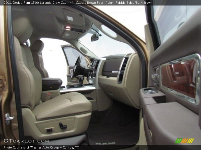 Saddle Brown Pearl / Light Pebble Beige/Bark Brown 2011 Dodge Ram 1500 Laramie Crew Cab 4x4