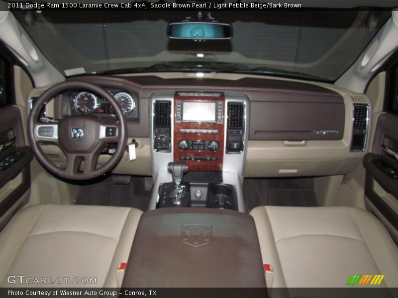 Saddle Brown Pearl / Light Pebble Beige/Bark Brown 2011 Dodge Ram 1500 Laramie Crew Cab 4x4