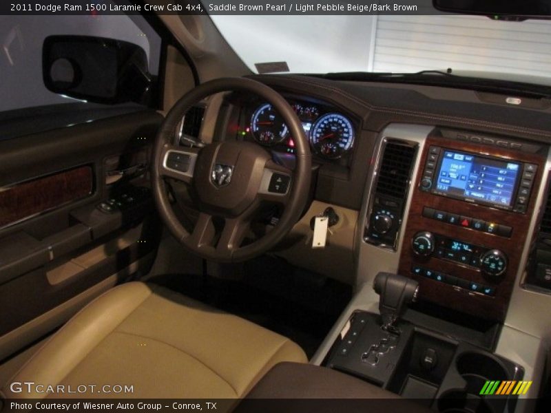 Saddle Brown Pearl / Light Pebble Beige/Bark Brown 2011 Dodge Ram 1500 Laramie Crew Cab 4x4
