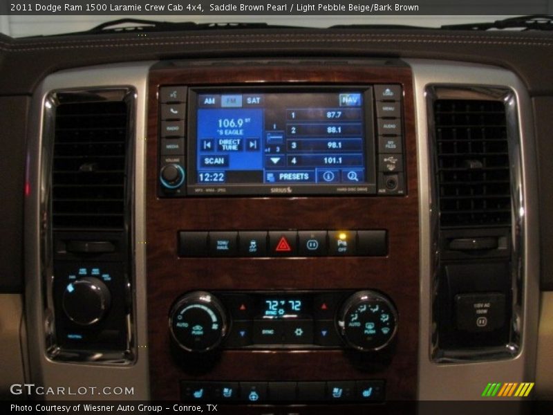 Saddle Brown Pearl / Light Pebble Beige/Bark Brown 2011 Dodge Ram 1500 Laramie Crew Cab 4x4