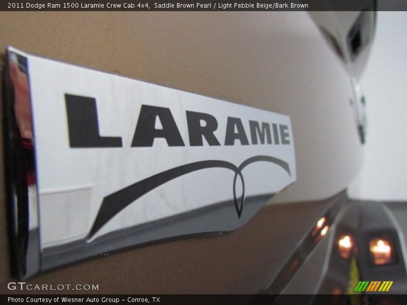 Saddle Brown Pearl / Light Pebble Beige/Bark Brown 2011 Dodge Ram 1500 Laramie Crew Cab 4x4